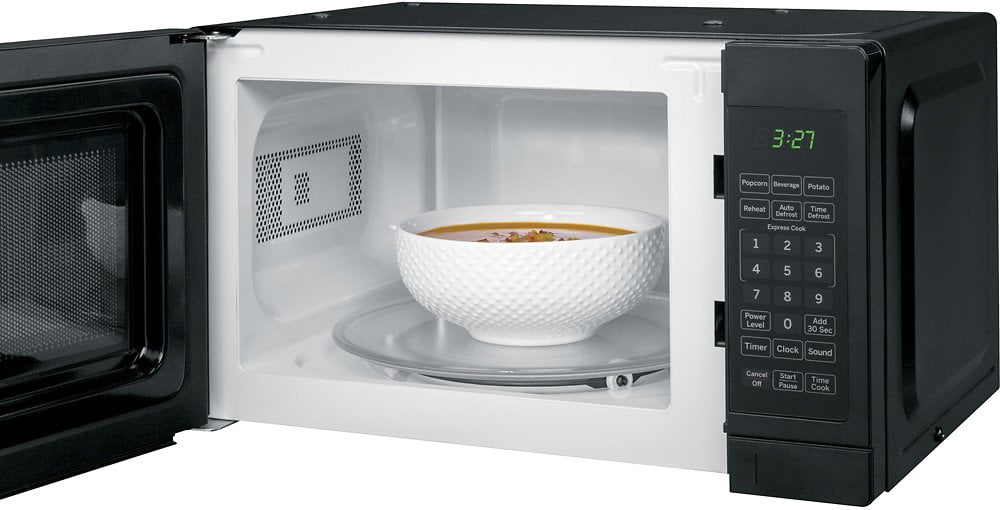 0.7 Cu. Ft. Spacemaker Countertop Microwave Oven - Black on Black JEM3072DHBB